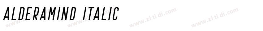 Alderamind Italic字体转换